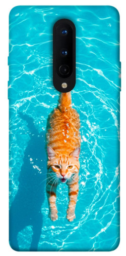 Чехол itsPrint Cat swimming для OnePlus 8