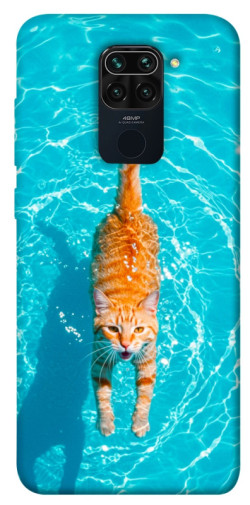 Чехол itsPrint Cat swimming для Xiaomi Redmi Note 9 / Redmi 10X