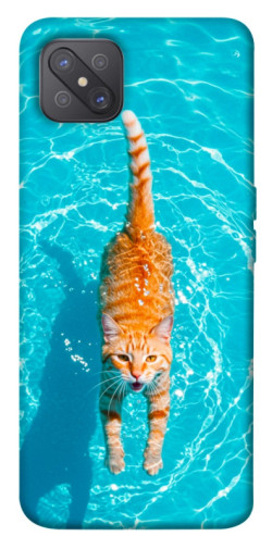 Чехол itsPrint Cat swimming для Oppo A92s