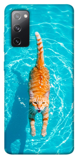 Чехол itsPrint Cat swimming для Samsung Galaxy S20 FE