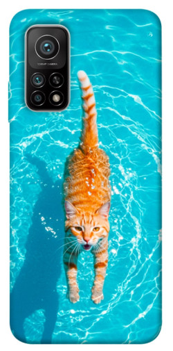 Чехол itsPrint Cat swimming для Xiaomi Mi 10T