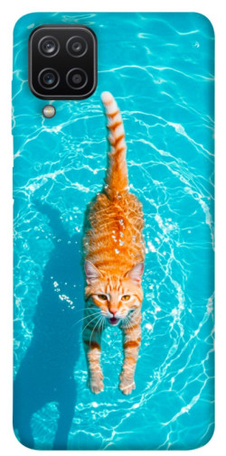 Чехол itsPrint Cat swimming для Samsung Galaxy A12