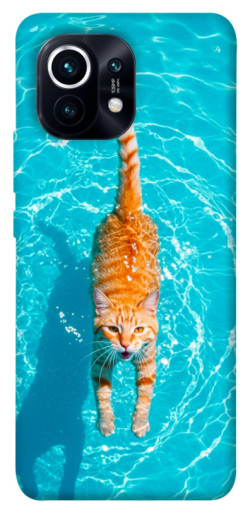 Чехол itsPrint Cat swimming для Xiaomi Mi 11