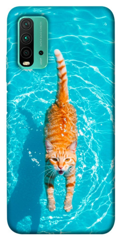 Чехол itsPrint Cat swimming для Xiaomi Redmi Note 9 4G / Redmi 9 Power / Redmi 9T