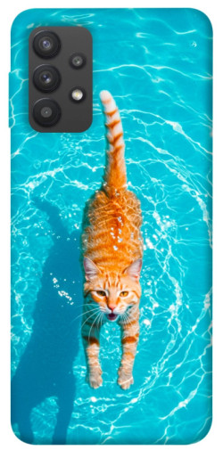 Чехол itsPrint Cat swimming для Samsung Galaxy A32 (A325F) 4G