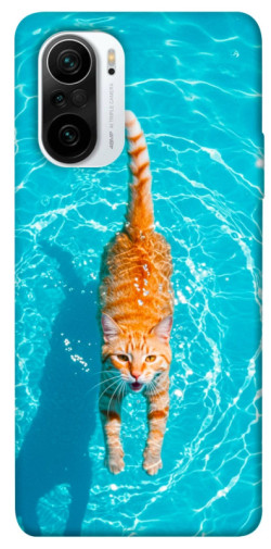 Чехол itsPrint Cat swimming для Xiaomi Redmi K40 / K40 Pro / K40 Pro+ / Poco F3