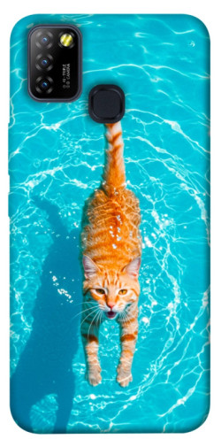 Чехол itsPrint Cat swimming для Infinix Hot 10 Lite