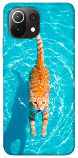 Чехол itsPrint Cat swimming для Xiaomi Mi 11 Lite