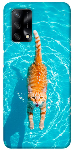 Чехол itsPrint Cat swimming для Oppo A74 4G