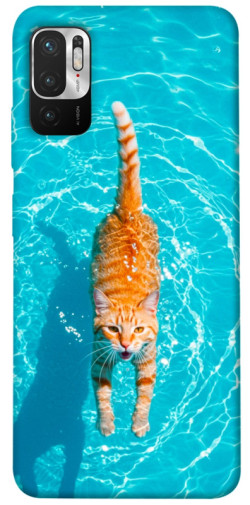 Чехол itsPrint Cat swimming для Xiaomi Redmi Note 10 5G