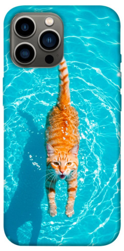 Чехол itsPrint Cat swimming для Apple iPhone 13 Pro Max (6.7")