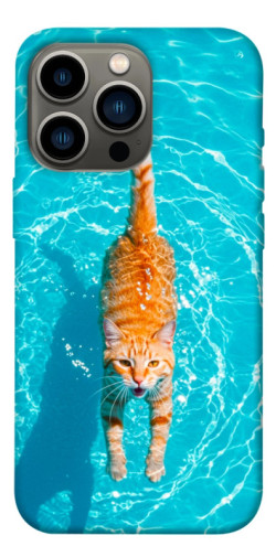 Чехол itsPrint Cat swimming для Apple iPhone 13 Pro (6.1")