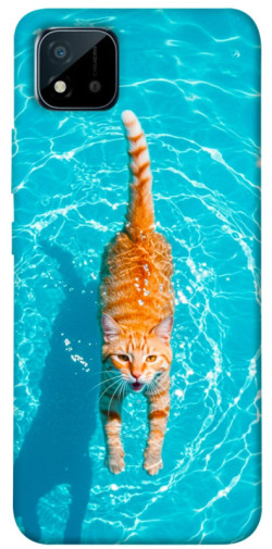 Чехол itsPrint Cat swimming для Realme C11 (2021)