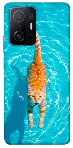 Чехол itsPrint Cat swimming для Xiaomi 11T / 11T Pro