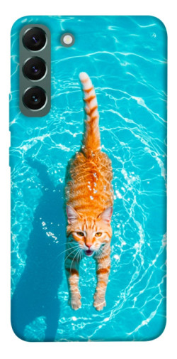Чехол itsPrint Cat swimming для Samsung Galaxy S22+