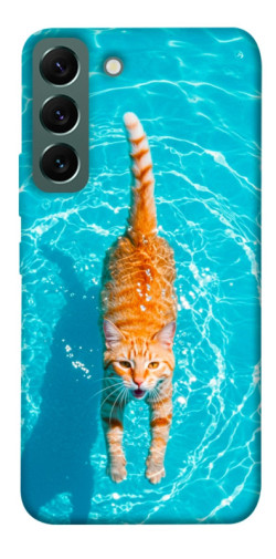 Чохол itsPrint Cat swimming для Samsung Galaxy S22