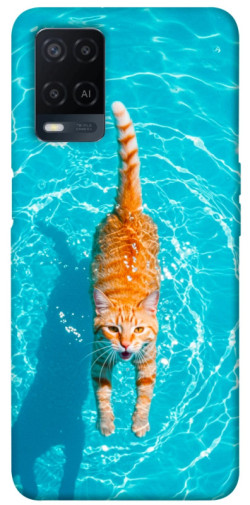 Чехол itsPrint Cat swimming для Oppo A16s / A16