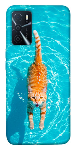 Чехол itsPrint Cat swimming для Oppo A16s / A16