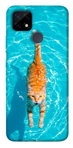 Чехол itsPrint Cat swimming для Realme C21Y