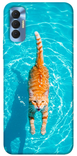 Чехол itsPrint Cat swimming для TECNO Spark 8P