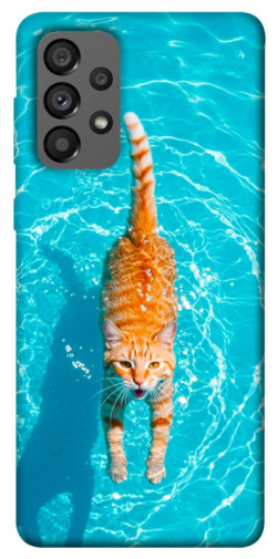 Чехол itsPrint Cat swimming для Samsung Galaxy A73 5G