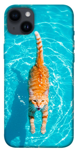 Чехол itsPrint Cat swimming для Apple iPhone 14 Plus (6.7")