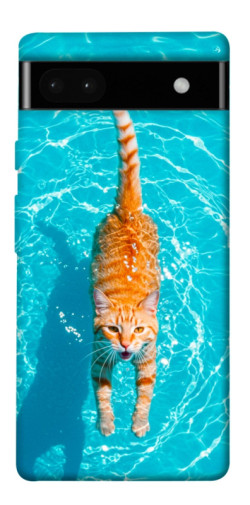 Чехол itsPrint Cat swimming для Google Pixel 6a