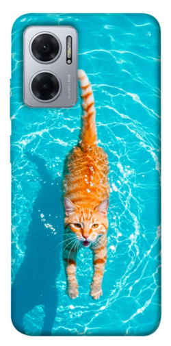 Чехол itsPrint Cat swimming для Xiaomi Redmi Note 11E