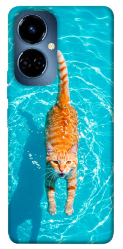 Чехол itsPrint Cat swimming для TECNO Camon 19 (CI6n) / 19 Pro (CI8n)