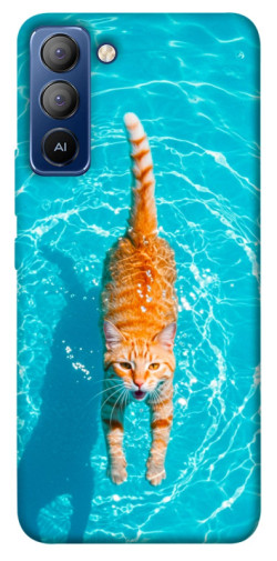 Чехол itsPrint Cat swimming для TECNO Pop 5 LTE