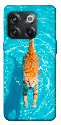 Чехол itsPrint Cat swimming для OnePlus 10T