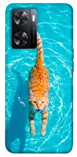 Чохол itsPrint Cat swimming для Oppo A57s