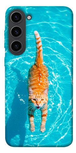 Чехол itsPrint Cat swimming для Samsung Galaxy S23