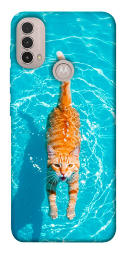 Чехол itsPrint Cat swimming для Motorola Moto E40