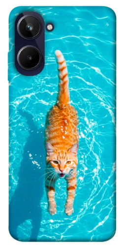 Чехол itsPrint Cat swimming для Realme 10 4G