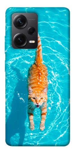 Чехол itsPrint Cat swimming для Xiaomi Redmi Note 12 Pro+ 5G