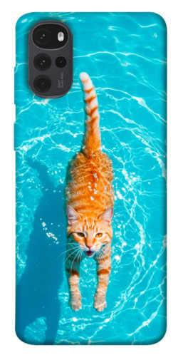 Чехол itsPrint Cat swimming для Motorola Moto G22