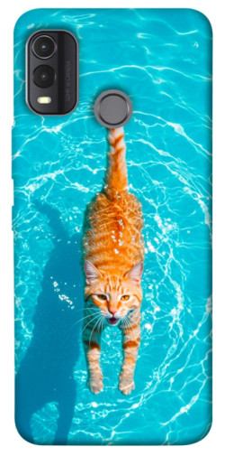 Чехол itsPrint Cat swimming для Nokia G11 Plus