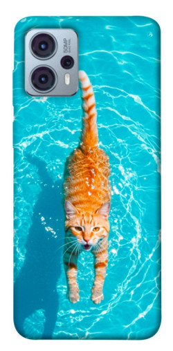 Чехол itsPrint Cat swimming для Motorola Moto G23