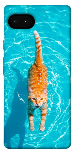 Чехол itsPrint Cat swimming для Google Pixel 7a
