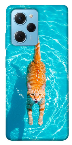 Чехол itsPrint Cat swimming для Xiaomi Poco X5 Pro 5G