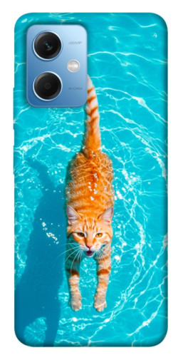 Чехол itsPrint Cat swimming для Xiaomi Poco X5 5G