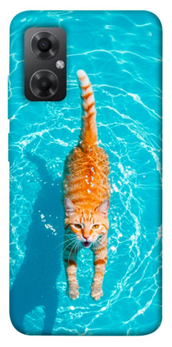 Чехол itsPrint Cat swimming для Xiaomi Redmi Note 11R