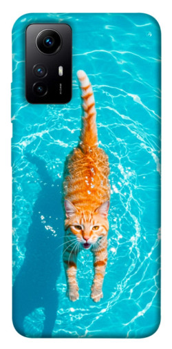 Чехол itsPrint Cat swimming для Xiaomi Redmi Note 12S
