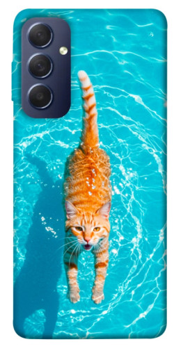Чехол itsPrint Cat swimming для Samsung Galaxy M54 5G