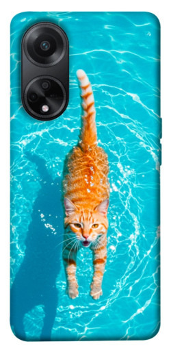 Чехол itsPrint Cat swimming для Oppo A98