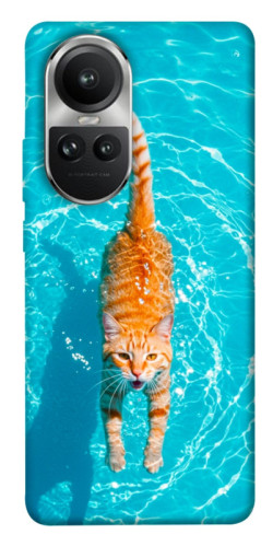 Чохол itsPrint Cat swimming для Oppo Reno 10