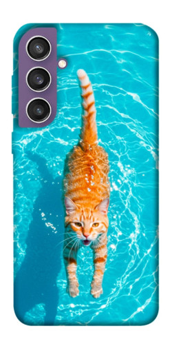 Чехол itsPrint Cat swimming для Samsung Galaxy S23 FE
