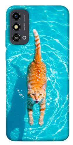 Чехол itsPrint Cat swimming для ZTE Blade A53