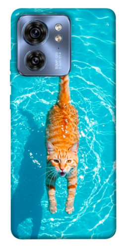Чехол itsPrint Cat swimming для Motorola Edge 40